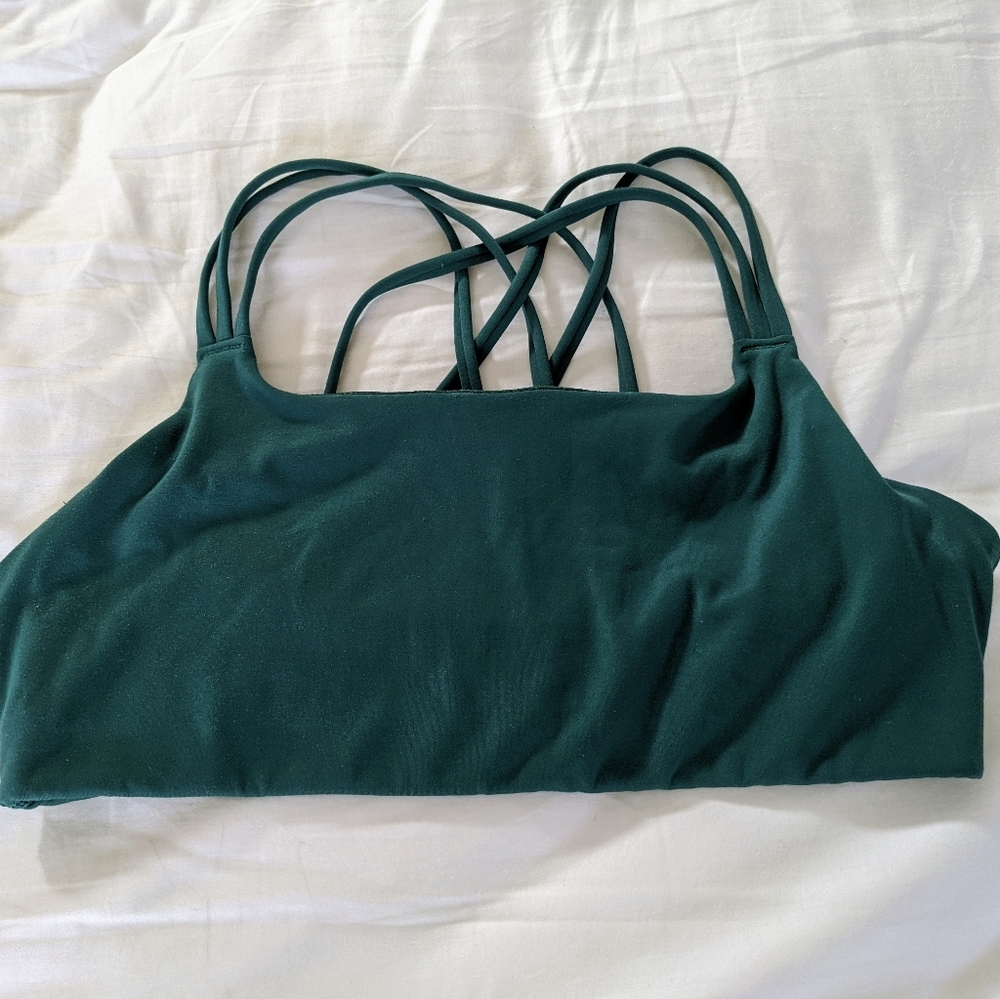 Athleta Hyperfocused Bra - Dragonfly Green